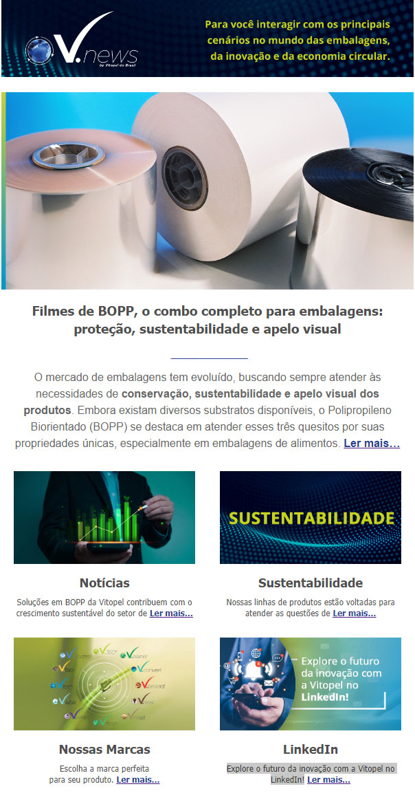 Filmes de BOPP, o combo completo para embalagens: proteção, sustentabilidade e apelo visual