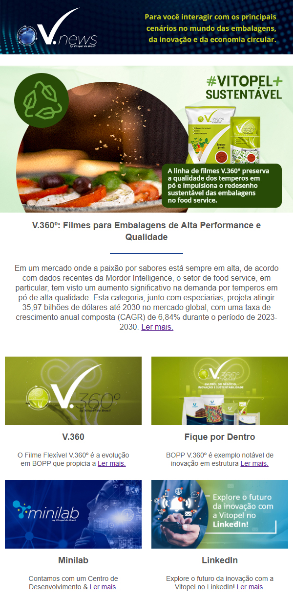 V.360º: Filmes para Embalagens de Alta Performance e Qualidade