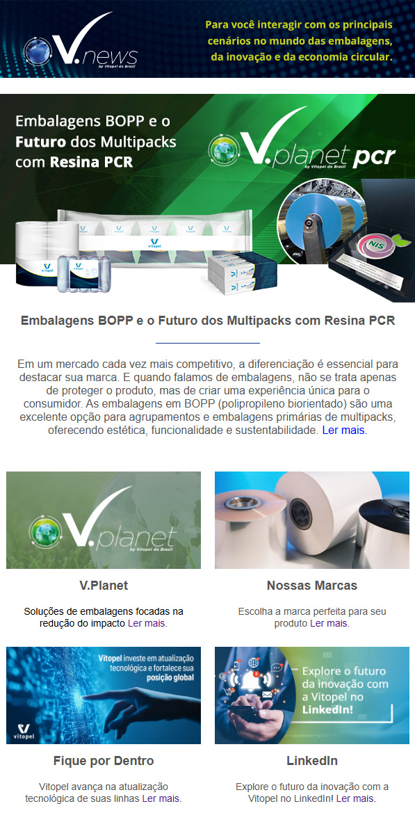 Embalagens BOPP e o Futuro dos Multipacks com Resina PCR